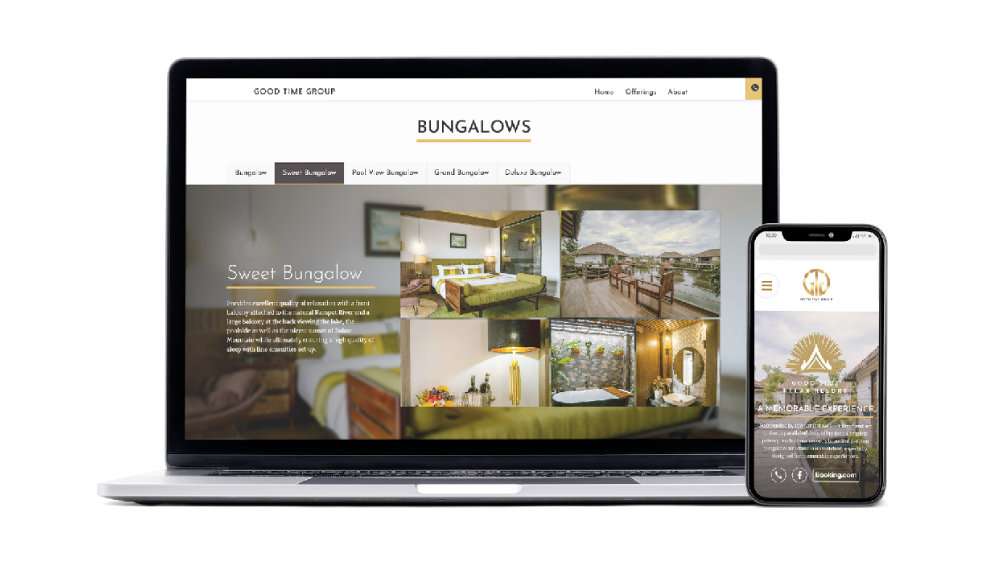 Website for Hospitality Company
